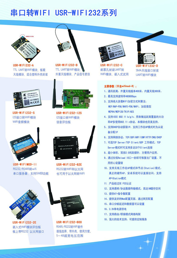 串口轉WIFI 網絡模塊