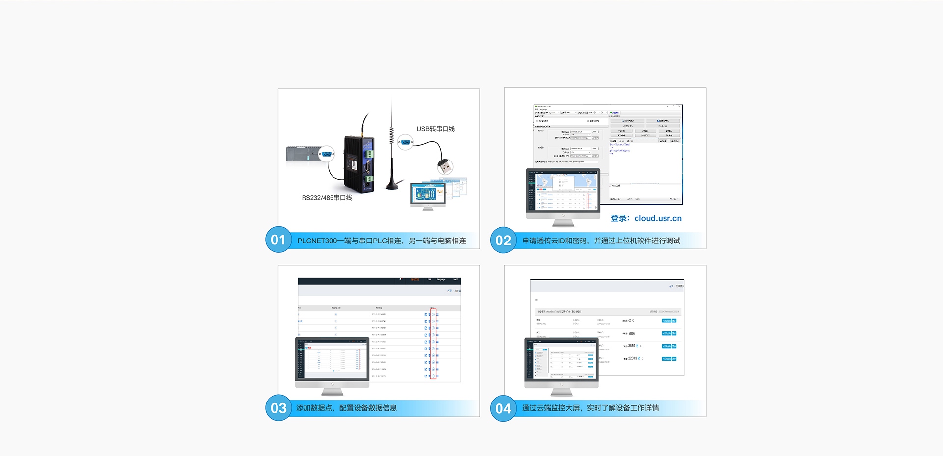 單串口工業(yè)PLC云網(wǎng)關(guān)操作簡(jiǎn)單，使用方方便