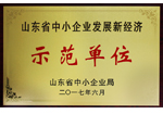 2017山東省中小企業新經濟示范單位