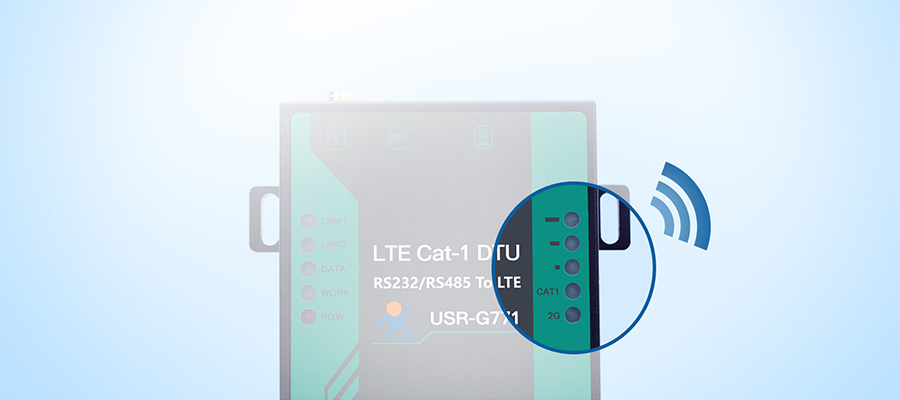 cat1 dtu 貼心的信號狀態指示燈顯示