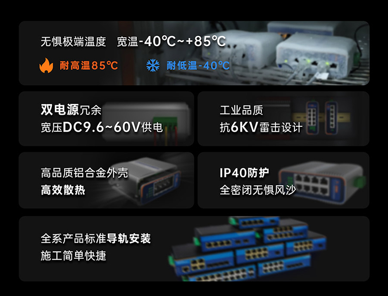 工業(yè)交換機與普通交換機的性能標準不同